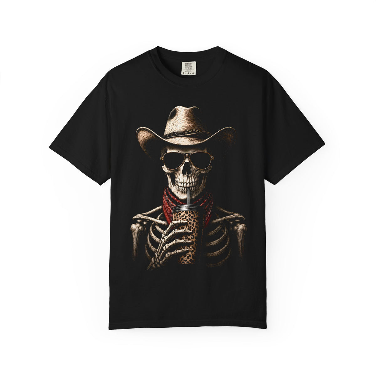 Cowboy Coffee Skeleton T-Shirt