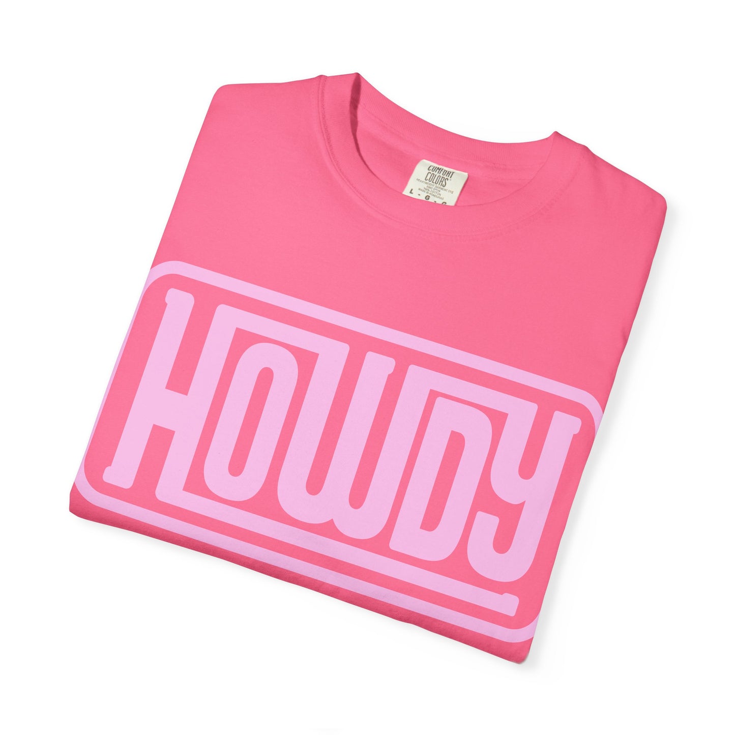 Howdy Graphic T-Shirt — Retro Pink Welcome Design
