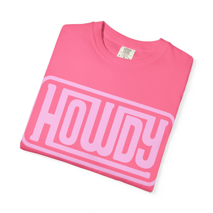 Howdy Graphic T-Shirt — Retro Pink Welcome Design