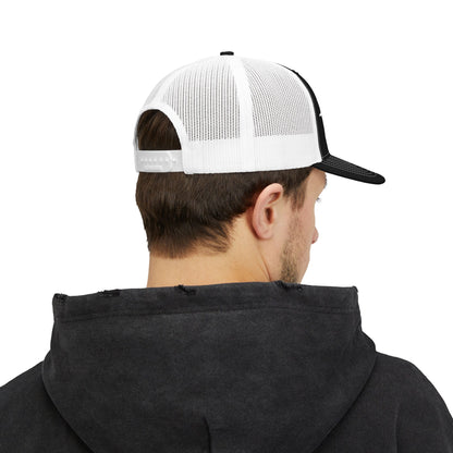 YDWOH Embroidered Trucker Cap - Retro Curved Lettering Snapback Hat