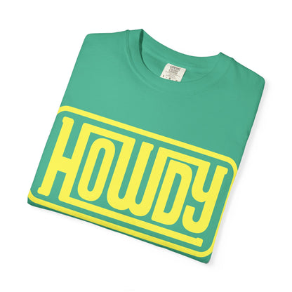 Howdy Graphic T-Shirt — Retro Yellow Logo Tee