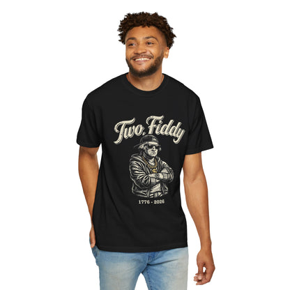Two Fiddy Retro Rap Tee — Vintage Style "Two Fiddy" Graphic T-Shirt