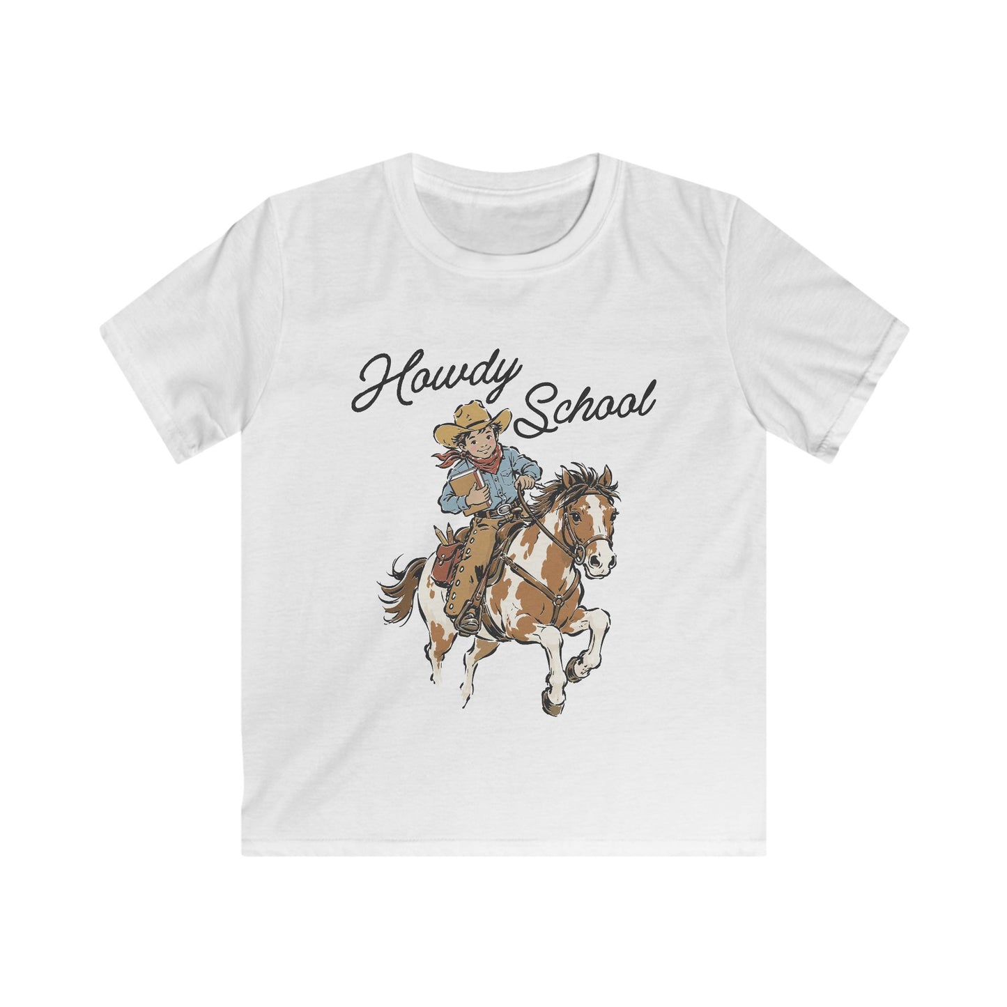 Howdy School Kid Tee — Cute Rodeo Pony Kids T-Shirt