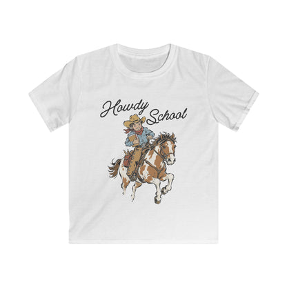 Howdy School Kid Tee — Cute Rodeo Pony Kids T-Shirt
