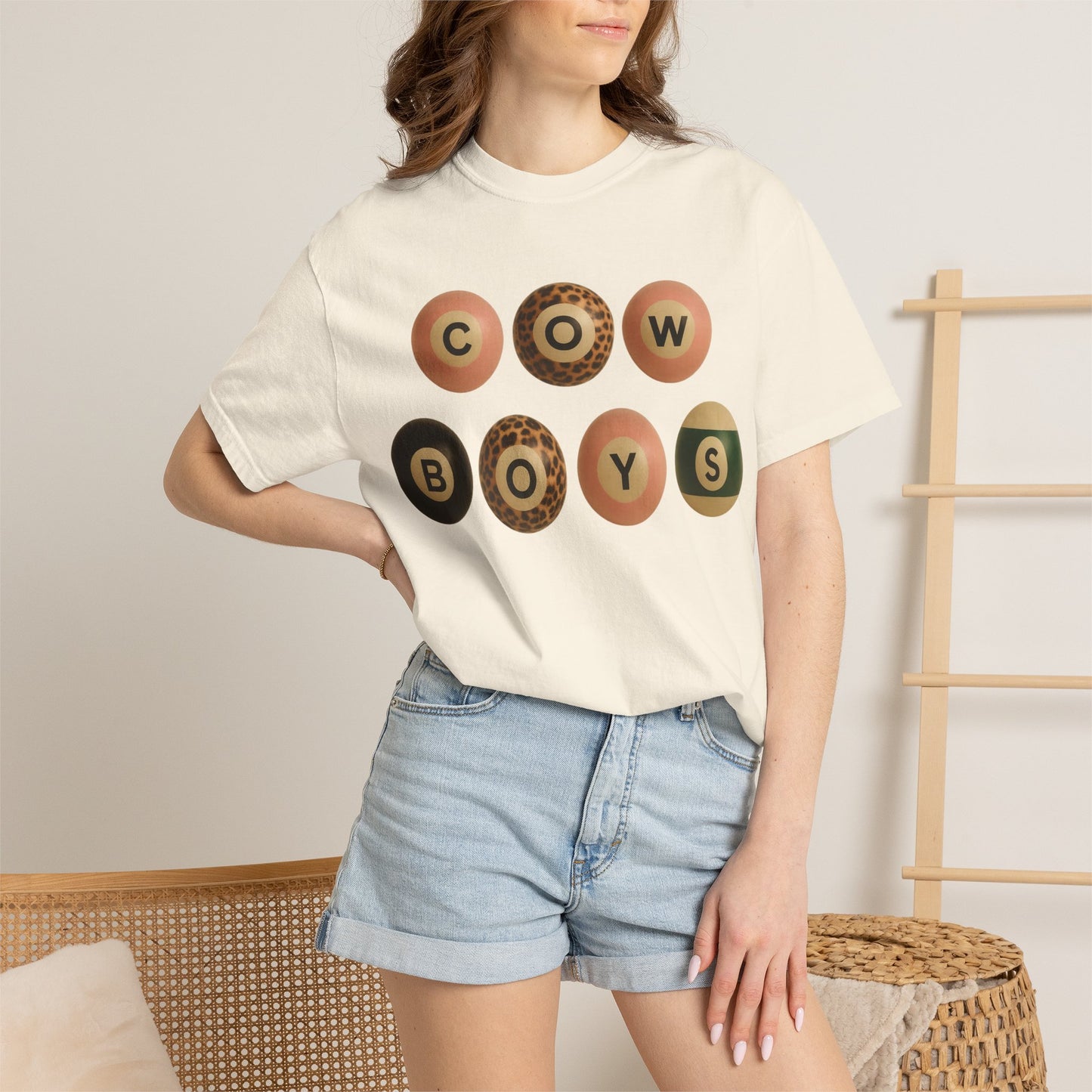 Cowboys Vintage Pool Ball Graphic T‑Shirt