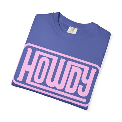 Howdy Graphic T-Shirt — Retro Pink Welcome Design