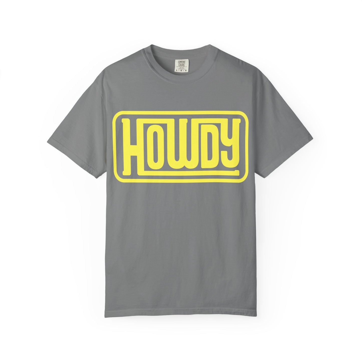 Howdy Graphic T-Shirt — Retro Yellow Logo Tee