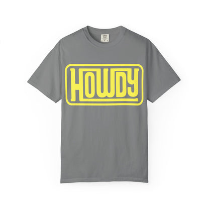 Howdy Graphic T-Shirt — Retro Yellow Logo Tee