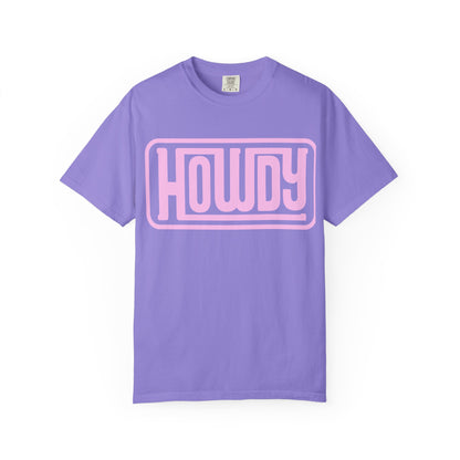 Howdy Graphic T-Shirt — Retro Pink Welcome Design