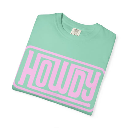 Howdy Graphic T-Shirt — Retro Pink Welcome Design