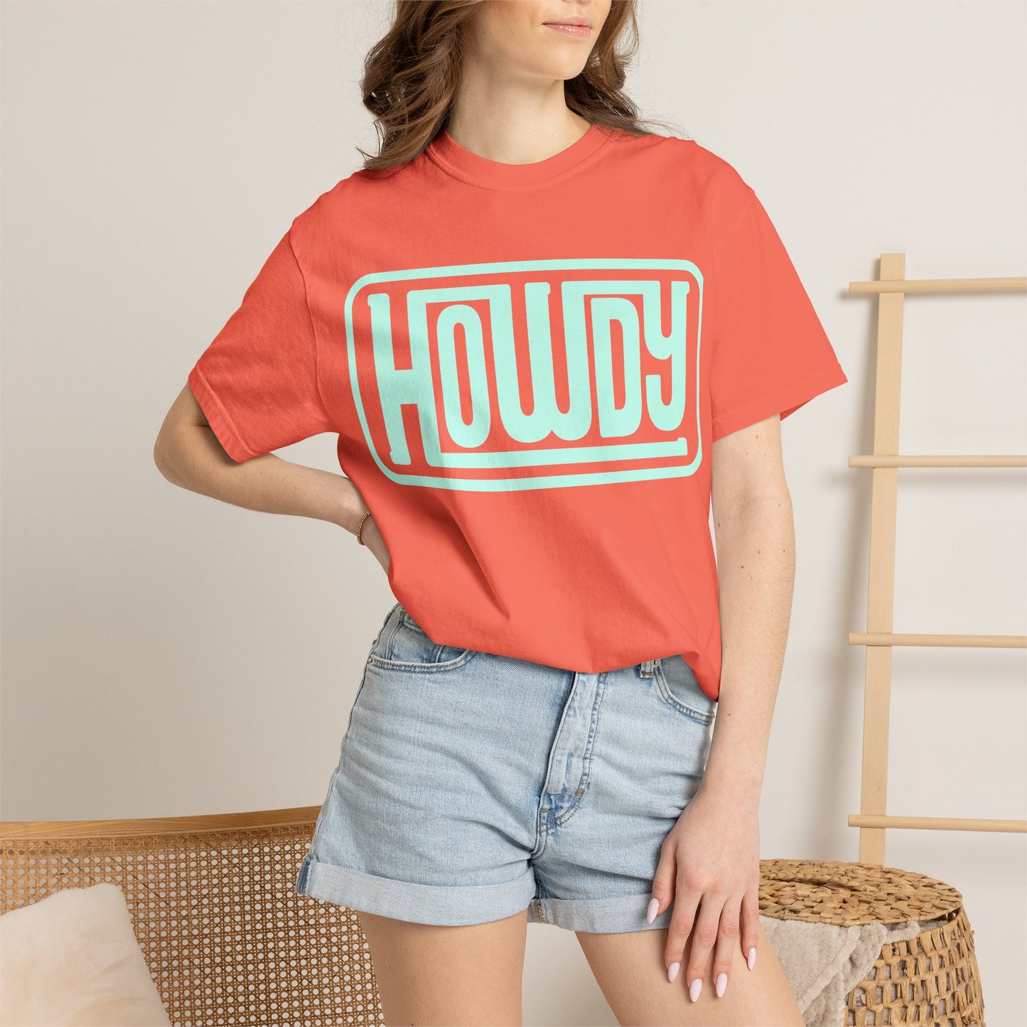 Howdy Graphic T-Shirt — Retro Mint Logo Tee