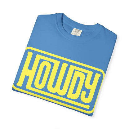 Howdy Graphic T-Shirt — Retro Yellow Logo Tee