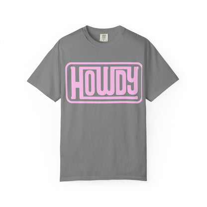 Howdy Graphic T-Shirt — Retro Pink Welcome Design
