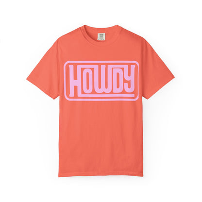 Howdy Graphic T-Shirt — Retro Pink Welcome Design
