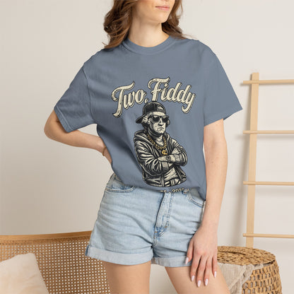 Two Fiddy Retro Rap Tee — Vintage Style "Two Fiddy" Graphic T-Shirt