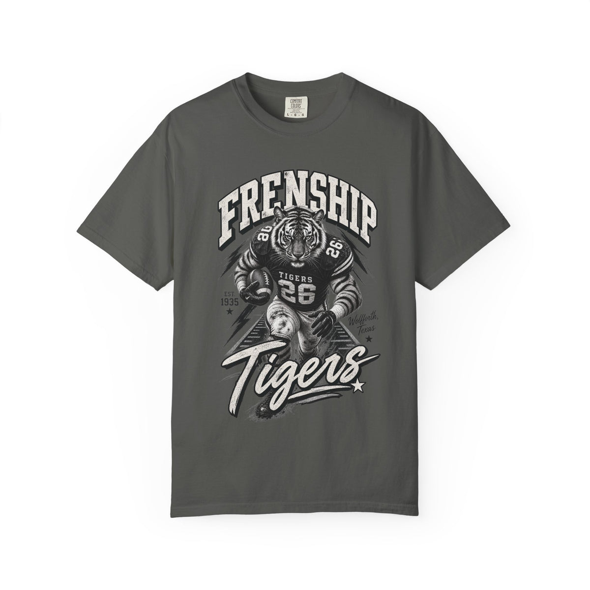 Frenship Tigers Vintage Football Mascot Tee