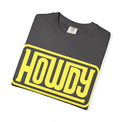 Howdy Graphic T-Shirt — Retro Yellow Logo Tee