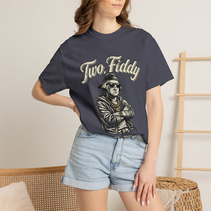 Two Fiddy Retro Rap Tee — Vintage Style "Two Fiddy" Graphic T-Shirt