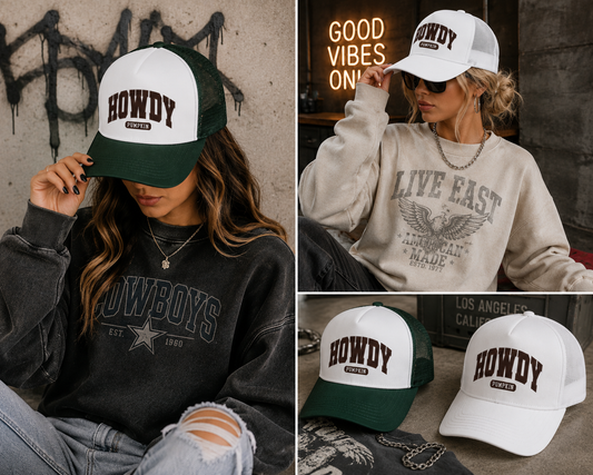 Howdy Pumpkin Trucker Hat