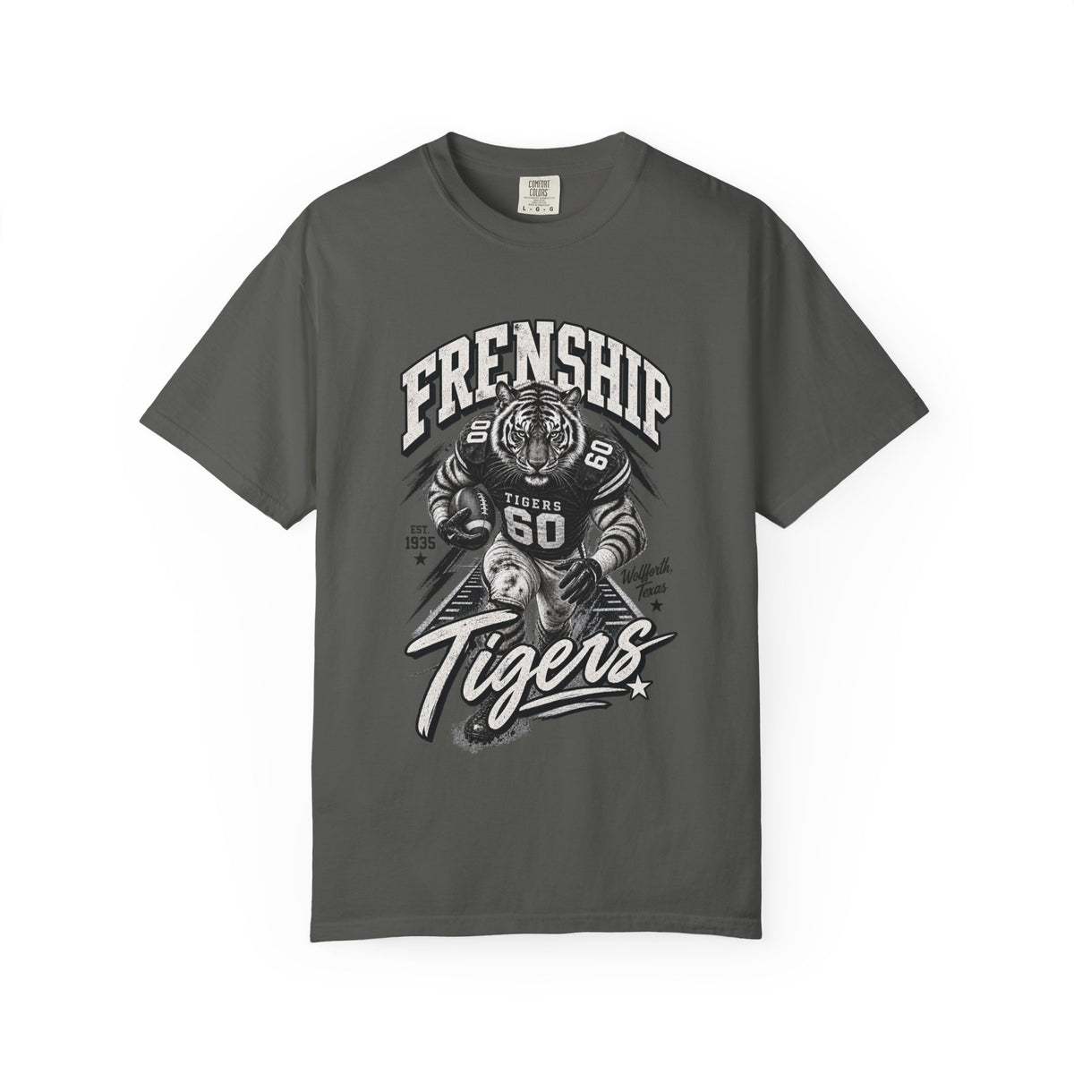 SANDRA- Frenship Tigers Vintage Football T‑Shirt