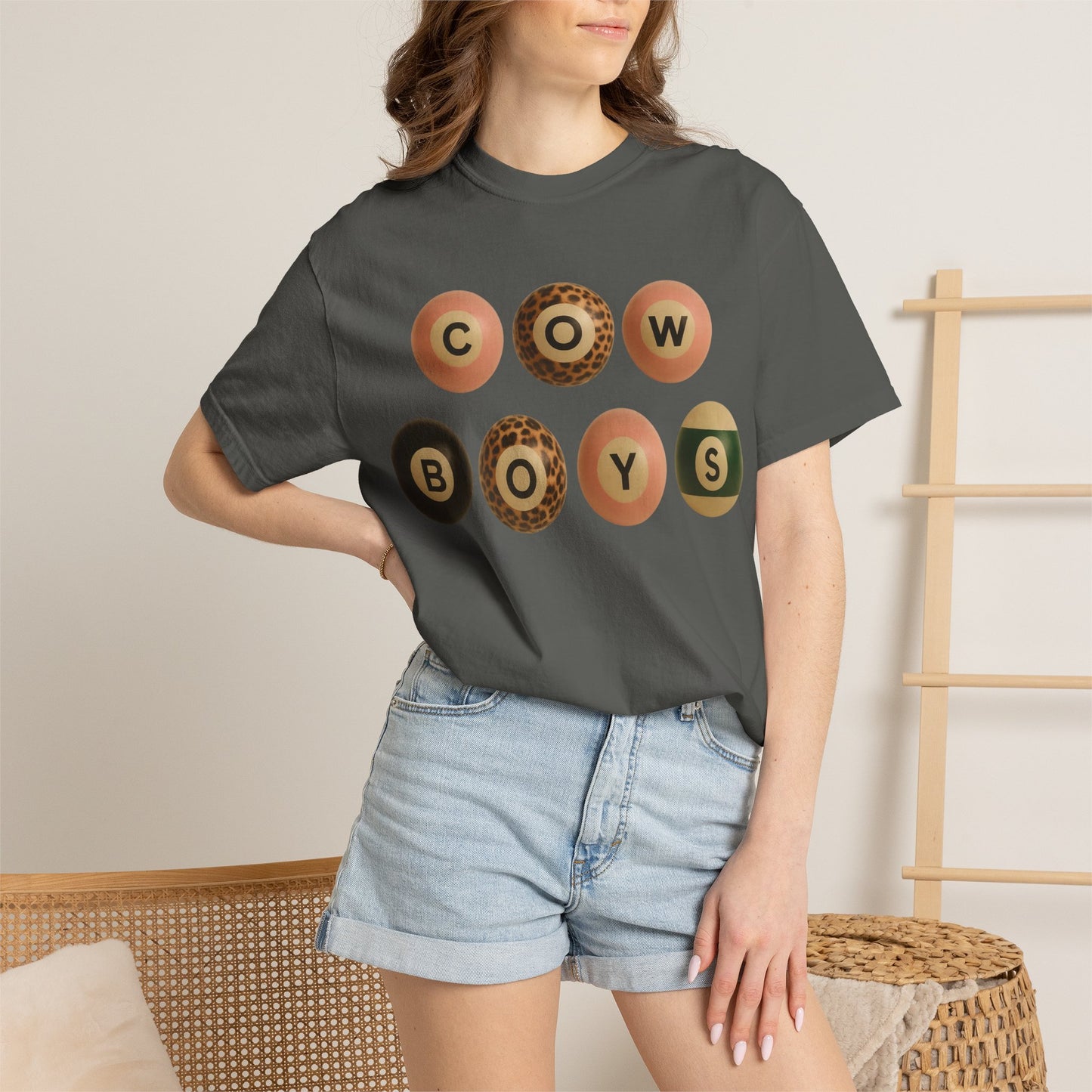 Cowboys Vintage Pool Ball Graphic T‑Shirt