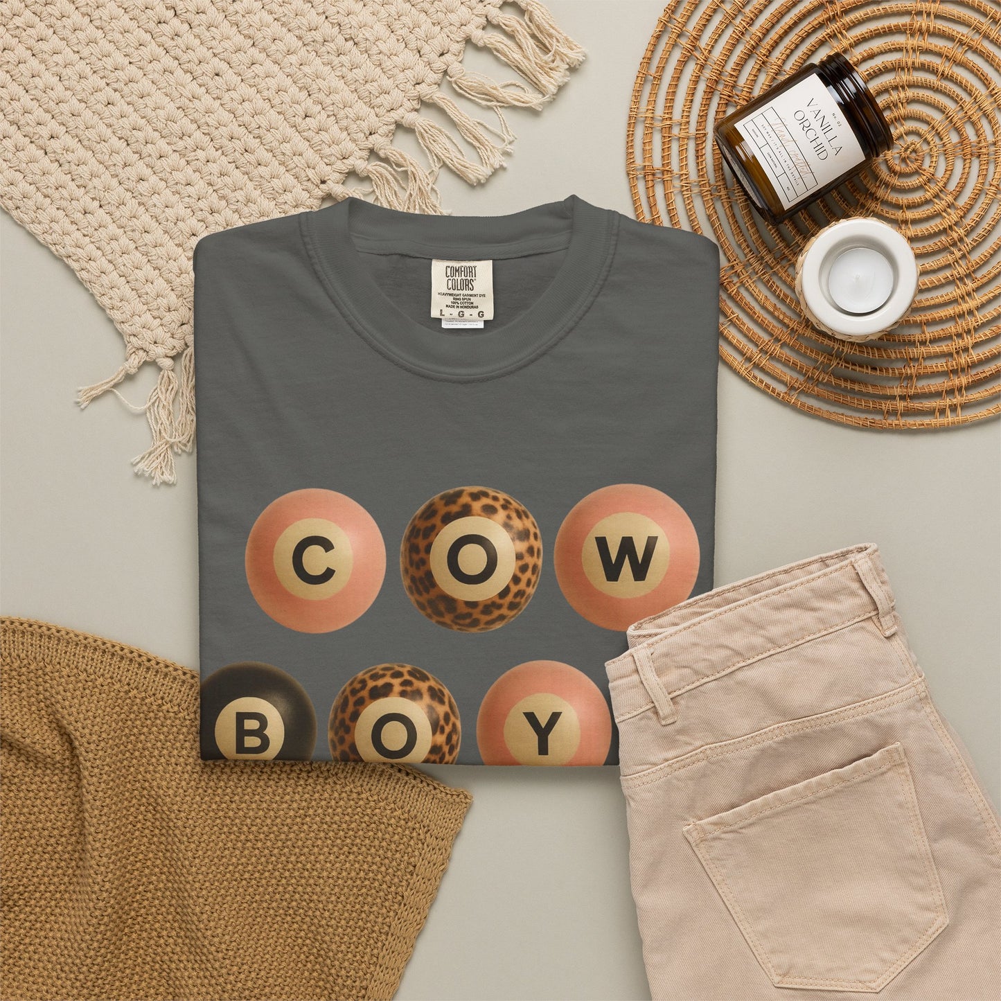 Cowboys Vintage Pool Ball Graphic T‑Shirt