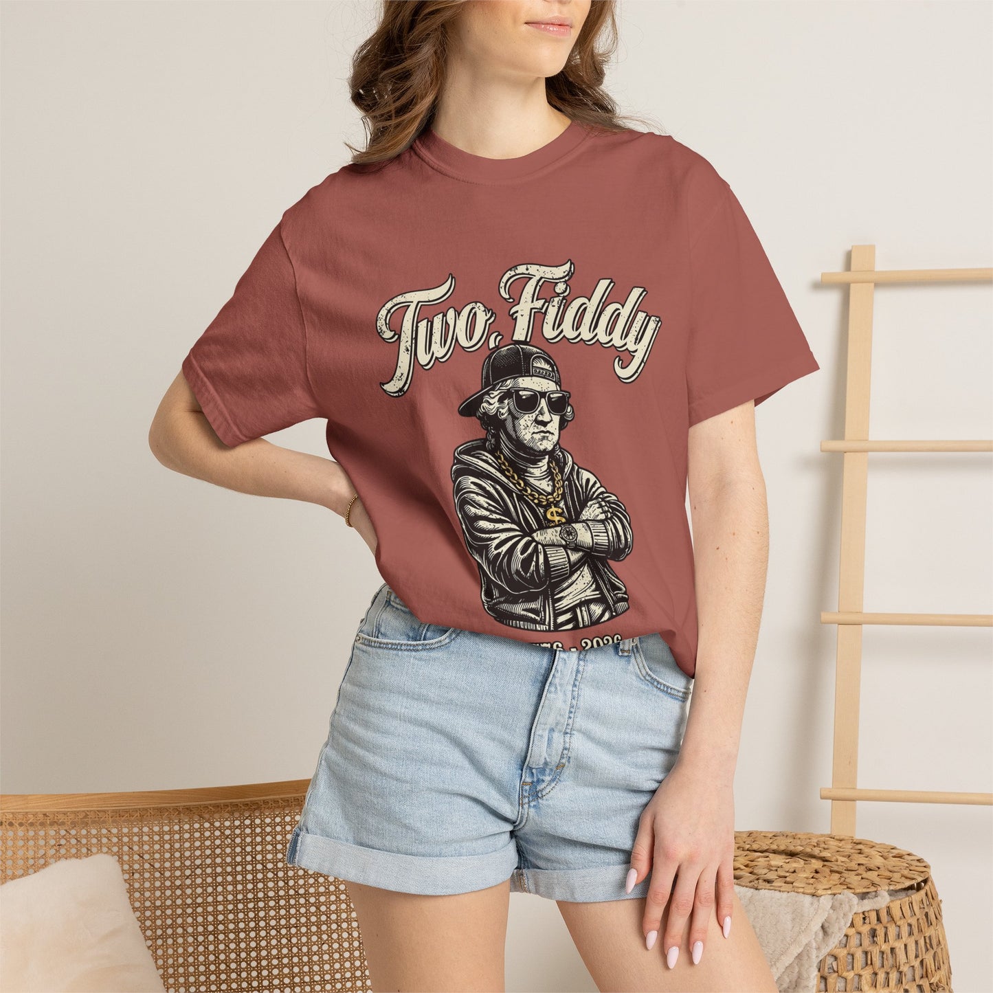 Two Fiddy Retro Rap Tee — Vintage Style "Two Fiddy" Graphic T-Shirt