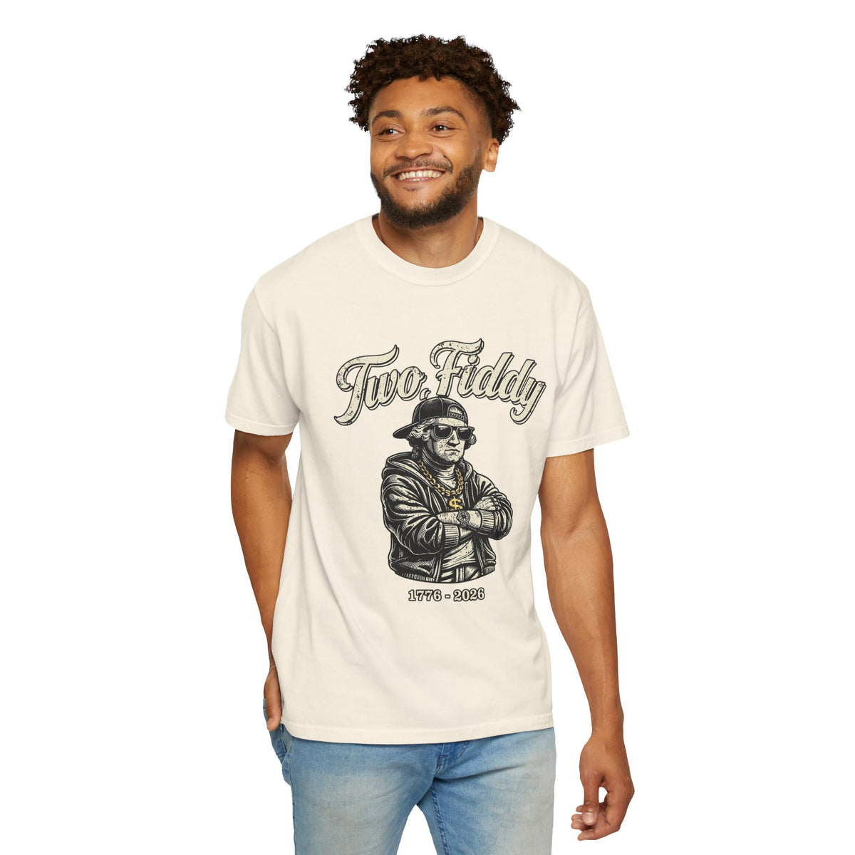 Two Fiddy Retro Rap Tee — Vintage Style "Two Fiddy" Graphic T-Shirt