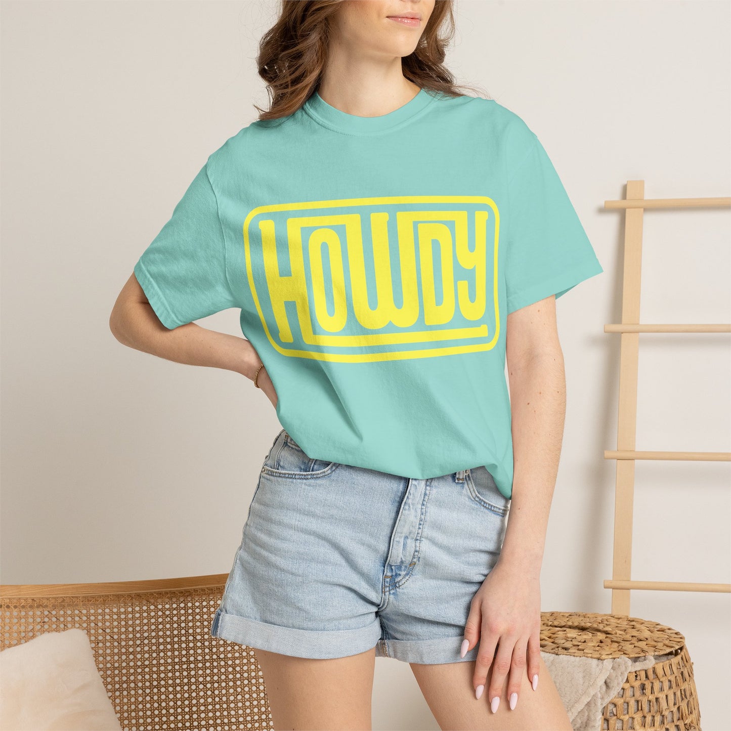Howdy Graphic T-Shirt — Retro Yellow Logo Tee