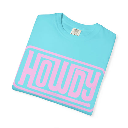 Howdy Graphic T-Shirt — Retro Pink Welcome Design
