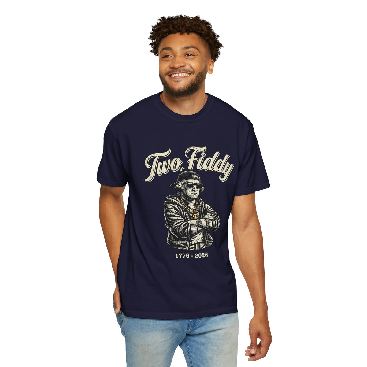 Two Fiddy Retro Rap Tee — Vintage Style "Two Fiddy" Graphic T-Shirt