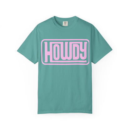 Howdy Graphic T-Shirt — Retro Pink Welcome Design