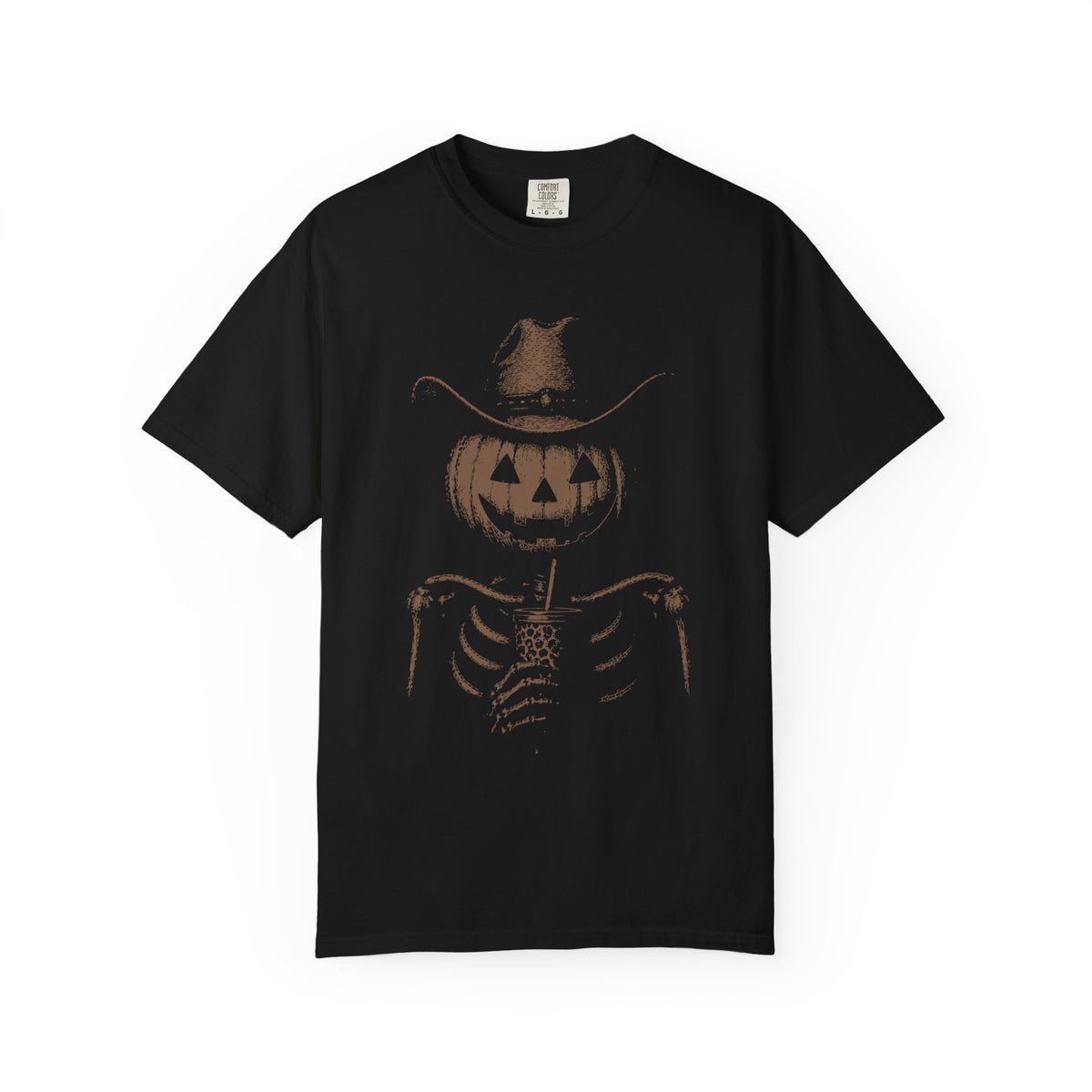 Pumpkin Cowboy Skeleton T-Shirt