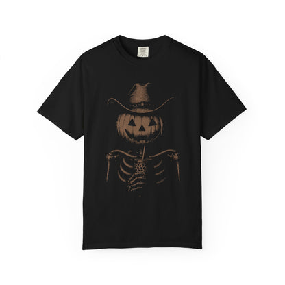 Pumpkin Cowboy Skeleton T-Shirt