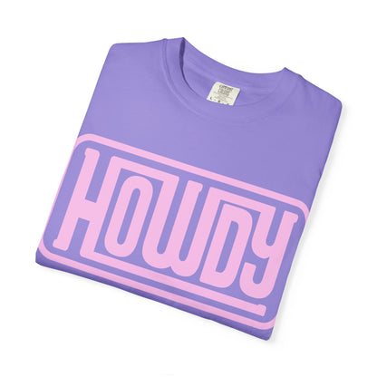 Howdy Graphic T-Shirt — Retro Pink Welcome Design