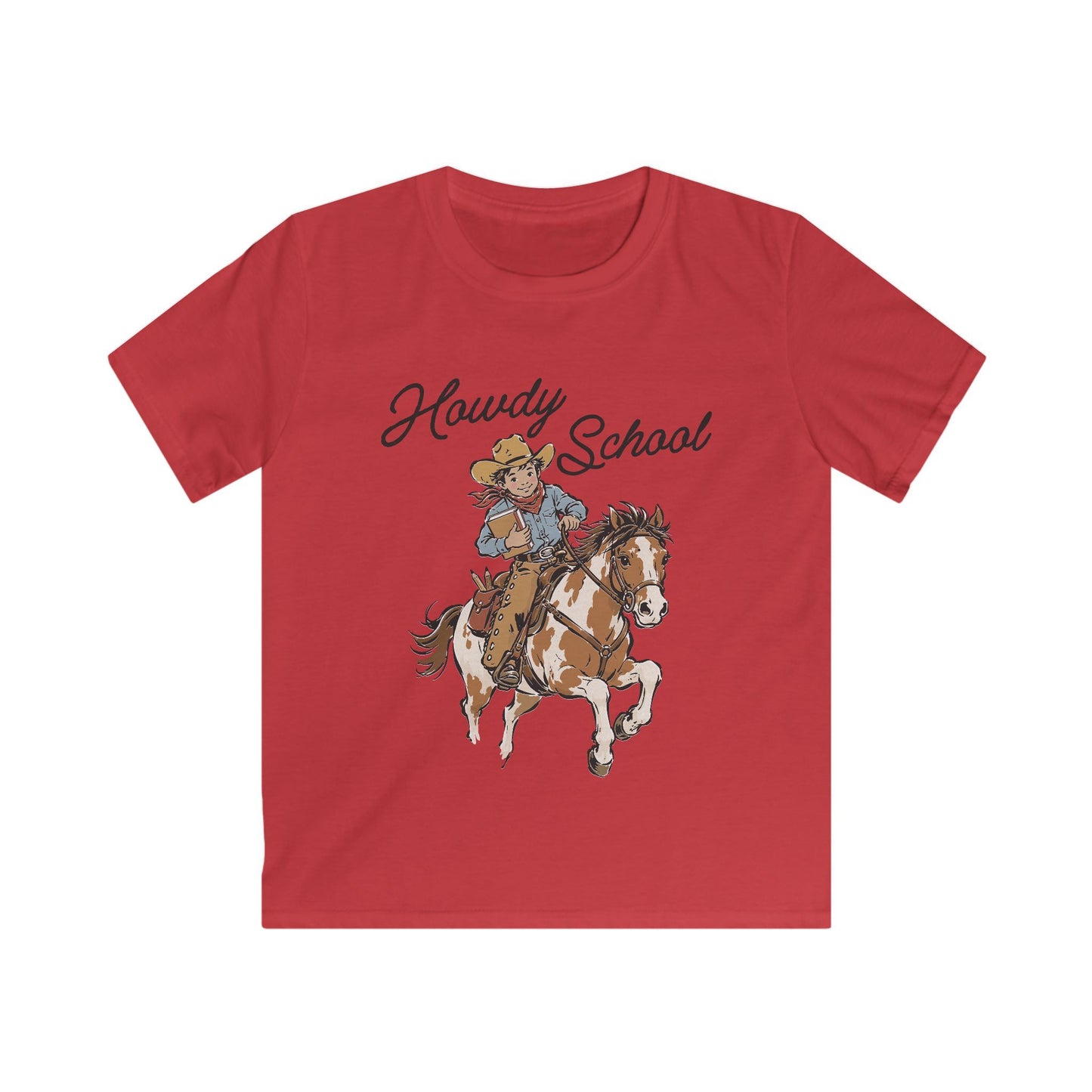 Howdy School Kid Tee — Cute Rodeo Pony Kids T-Shirt