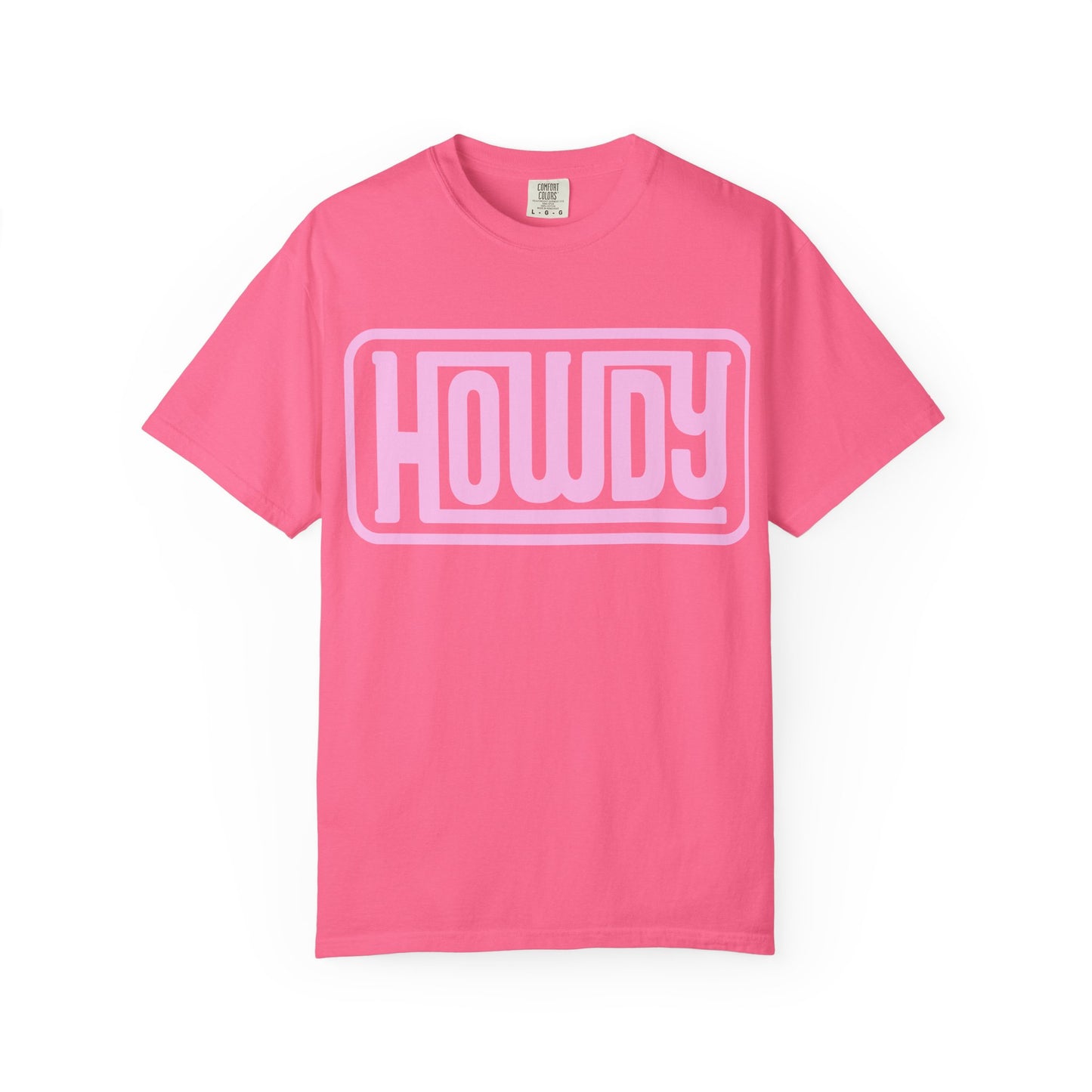 Howdy Graphic T-Shirt — Retro Pink Welcome Design