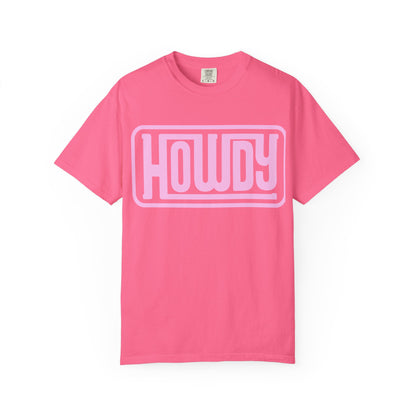Howdy Graphic T-Shirt — Retro Pink Welcome Design