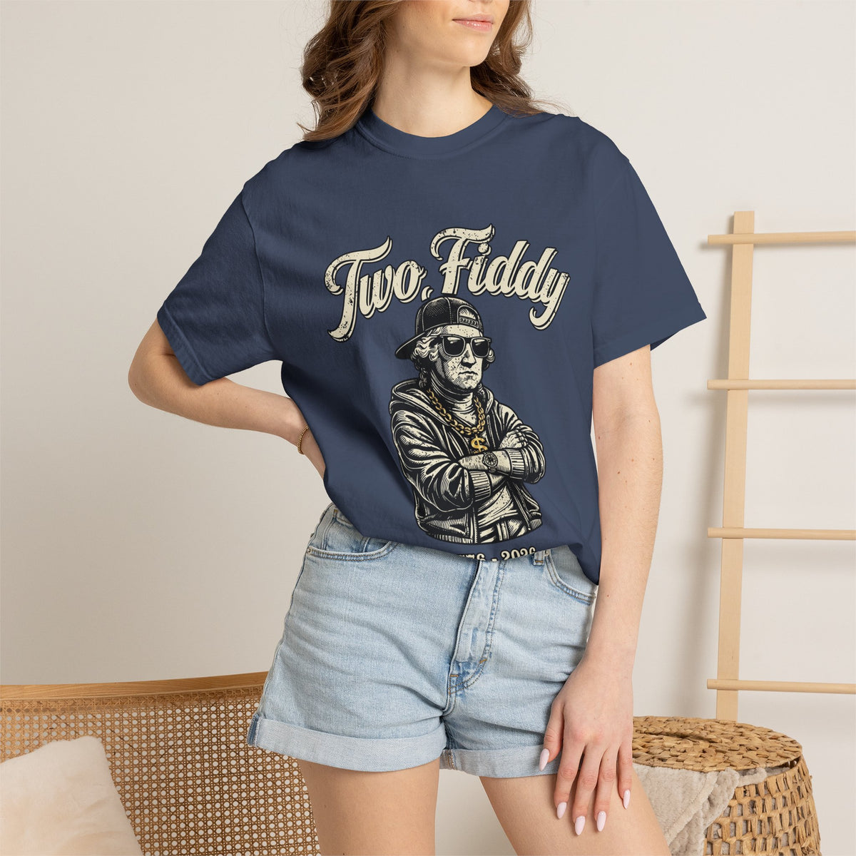 Two Fiddy Retro Rap Tee — Vintage Style "Two Fiddy" Graphic T-Shirt