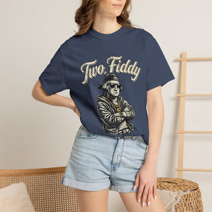 Two Fiddy Retro Rap Tee — Vintage Style "Two Fiddy" Graphic T-Shirt