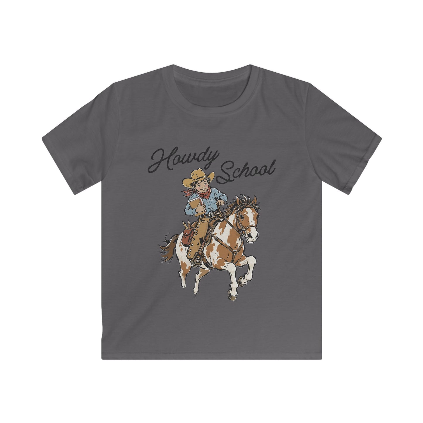 Howdy School Kid Tee — Cute Rodeo Pony Kids T-Shirt