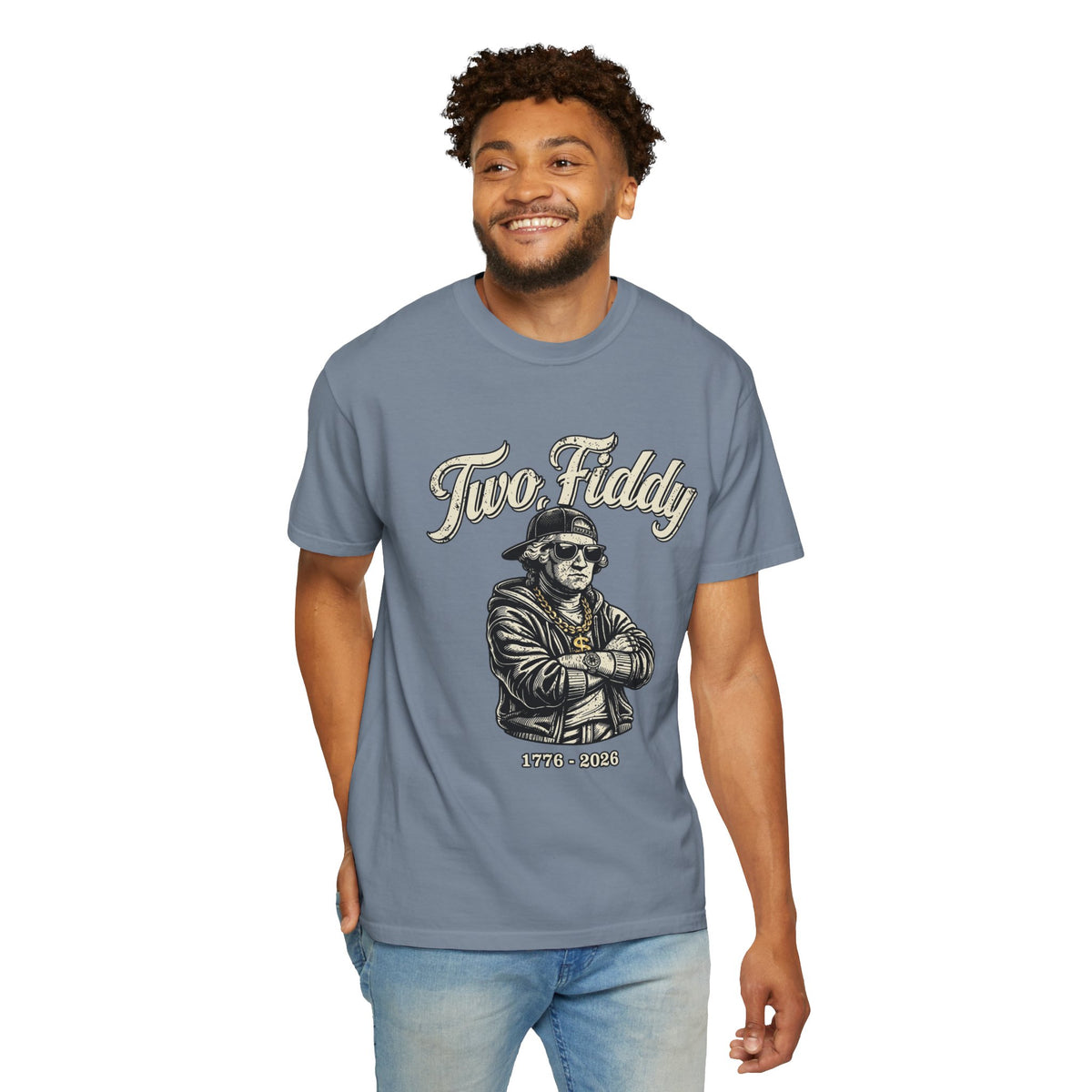 Two Fiddy Retro Rap Tee — Vintage Style "Two Fiddy" Graphic T-Shirt