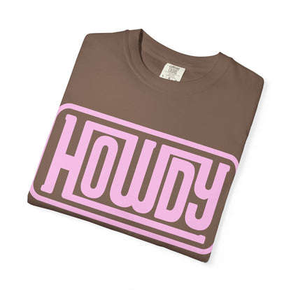 Howdy Graphic T-Shirt — Retro Pink Welcome Design