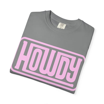 Howdy Graphic T-Shirt — Retro Pink Welcome Design