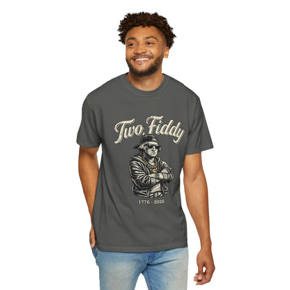 Two Fiddy Retro Rap Tee — Vintage Style "Two Fiddy" Graphic T-Shirt