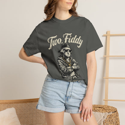 Two Fiddy Retro Rap Tee — Vintage Style "Two Fiddy" Graphic T-Shirt