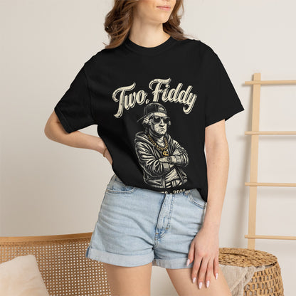 Two Fiddy Retro Rap Tee — Vintage Style "Two Fiddy" Graphic T-Shirt