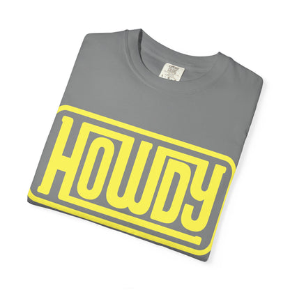 Howdy Graphic T-Shirt — Retro Yellow Logo Tee