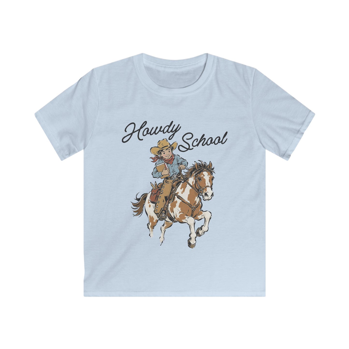 Howdy School Kid Tee — Cute Rodeo Pony Kids T-Shirt