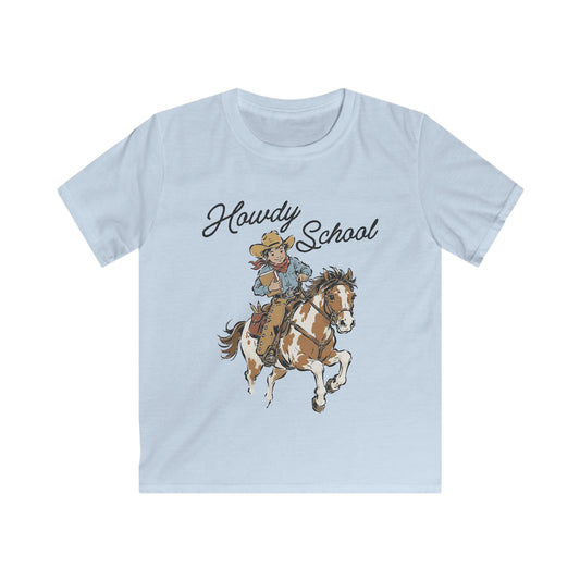 Howdy School Kid Tee — Cute Rodeo Pony Kids T-Shirt